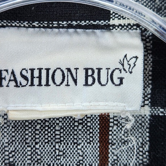 Fashion Bug Plaid Blazer Women Size S Career Wear Business Casual Jacket Vintage - Picture 3 of 7